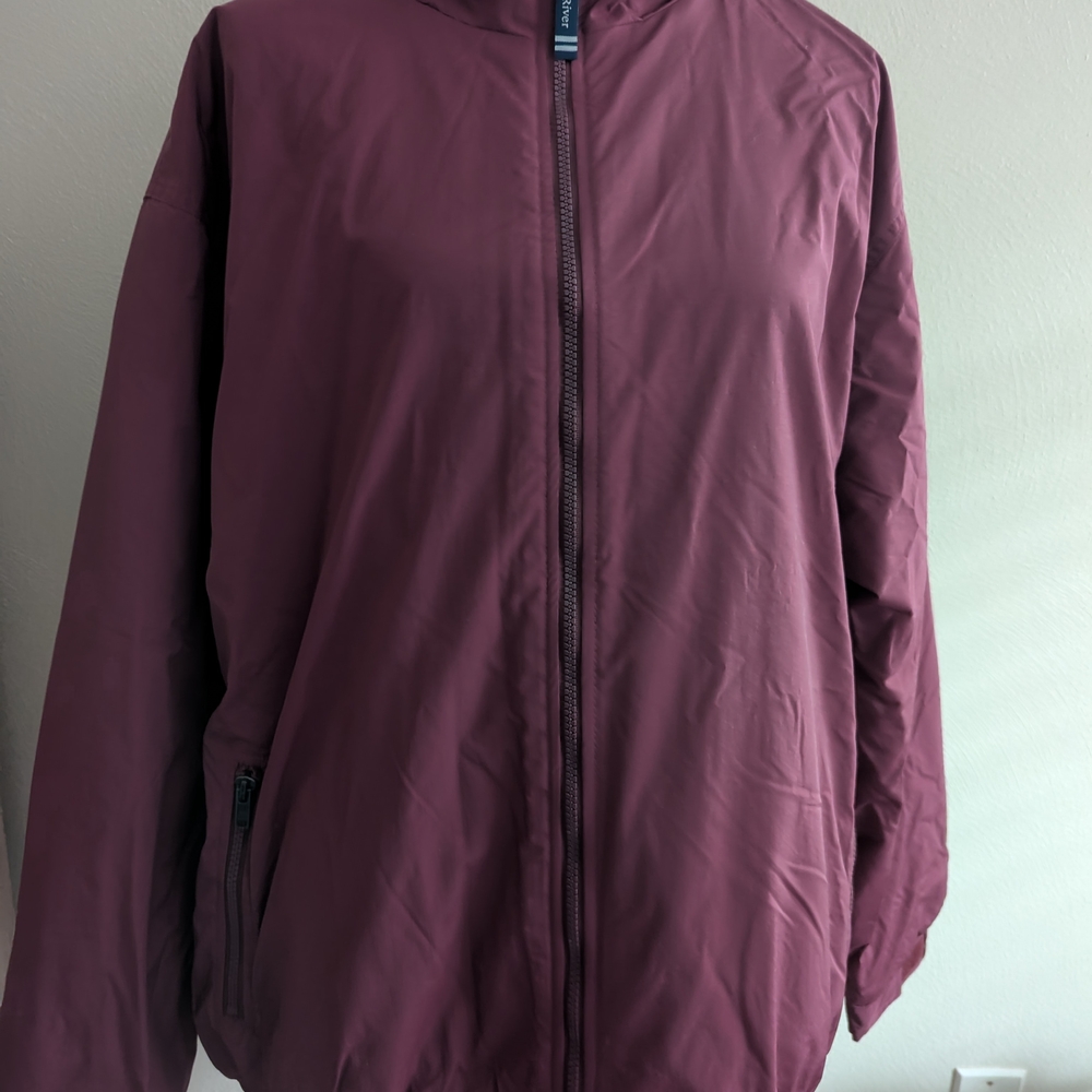 Charles River Apparel Maroon Full-Zip Jacket